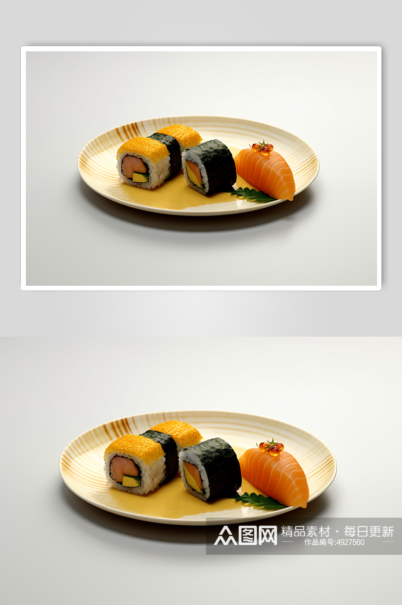 AI数字艺术高清日本各类寿司美食摄影图片素材