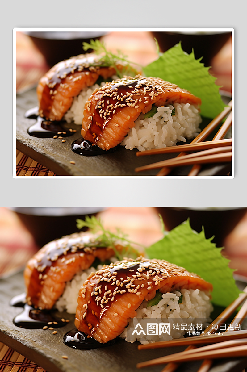 AI数字艺术美味日本各类寿司美食摄影图片素材