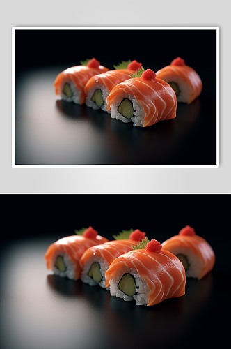 AI数字艺术美味日本各类寿司美食摄影图片