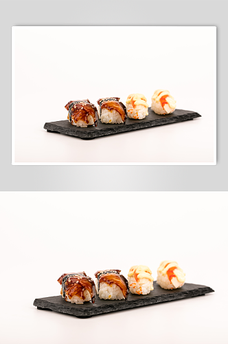 鳗鱼蟹棒寿司美食摄影图片