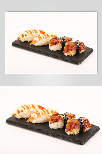 鳗鱼蟹棒寿司美食摄影图片