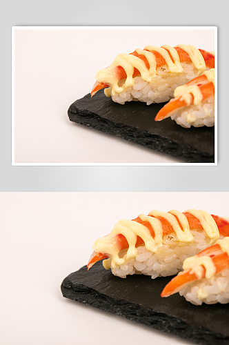 蟹棒寿司美食摄影图片