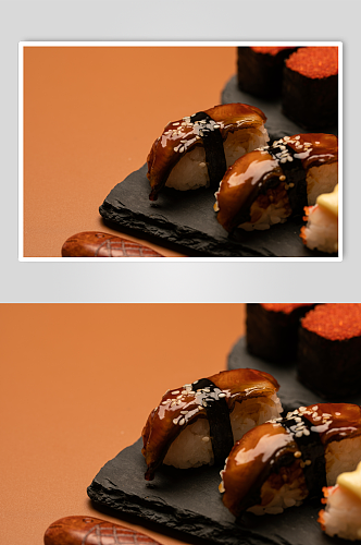 鳗鱼寿司美食摄影图片