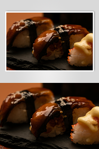 鳗鱼寿司美食摄影图片
