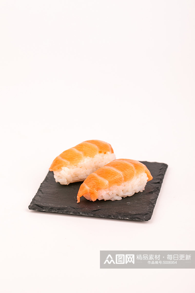 三文鱼手握寿司美食摄影图片素材