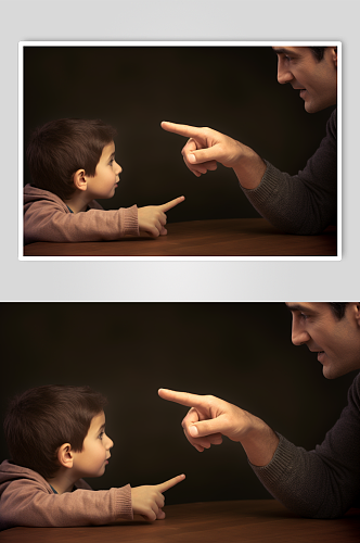AI数字艺术手语交流人物摄影图