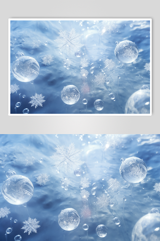 AI数字艺术二十四节气霜降摄影图