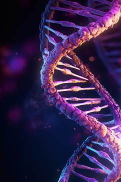 AI数字艺术高清DNA双螺旋结构医疗图片
