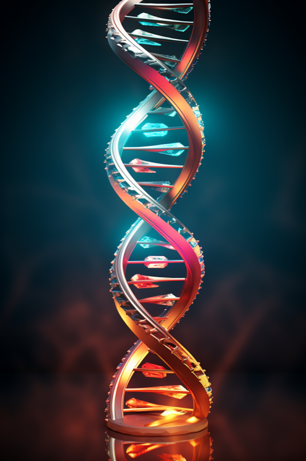 AI数字艺术DNA双螺旋结构生物医疗图片模板下载-编号6869160-众图网