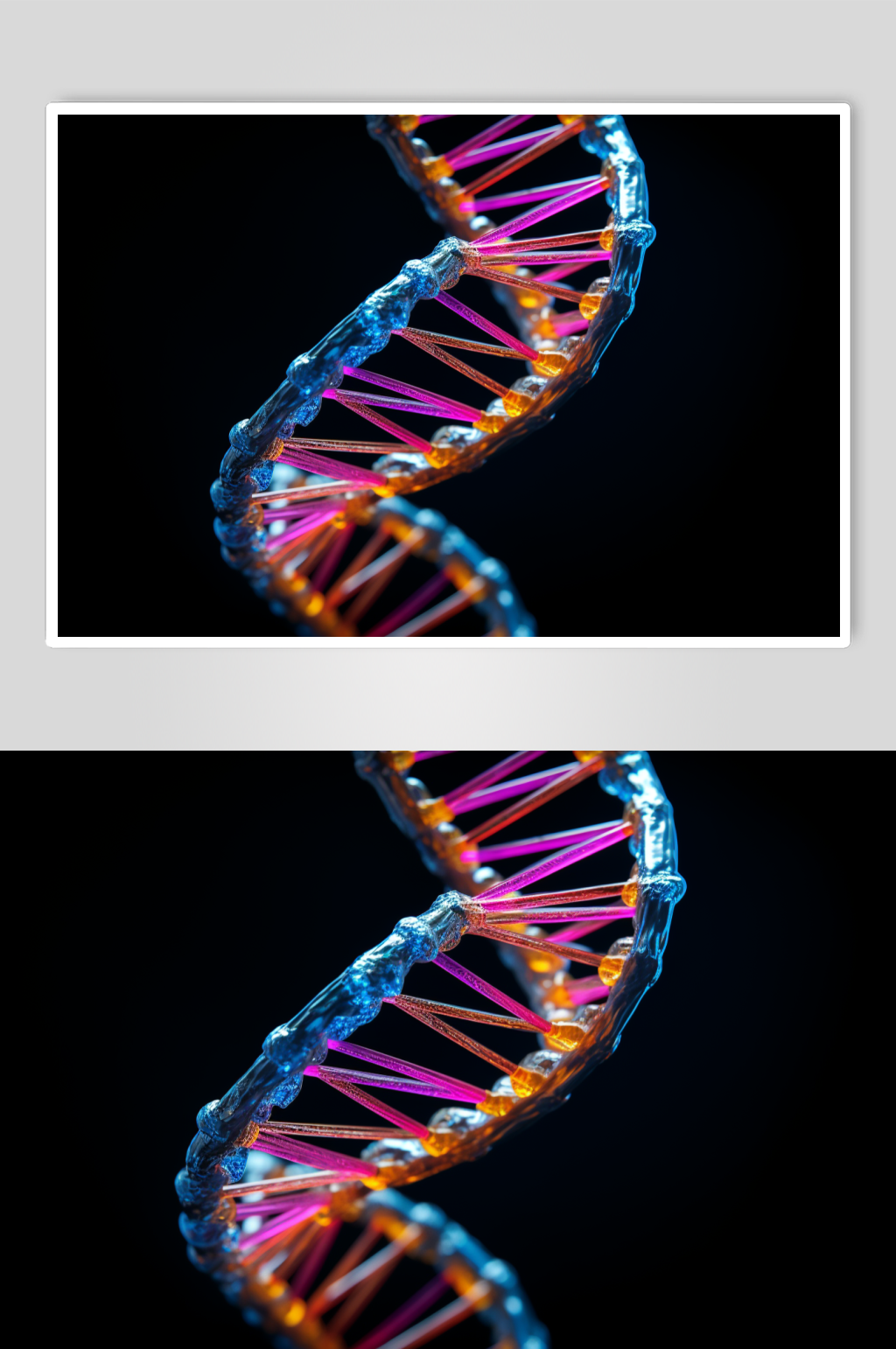 AI数字艺术DNA双螺旋结构生物医疗图片模板下载-编号6871463-众图网