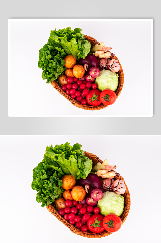 生菜土豆洋葱生菜圣女果西红柿蔬菜摄影图片-众图网