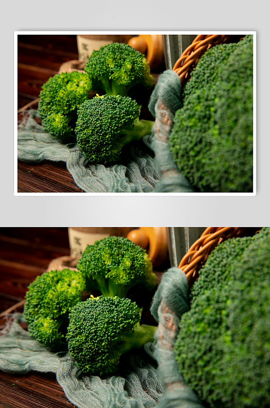 新鲜果蔬店蔬菜西蓝花特写摄影图片