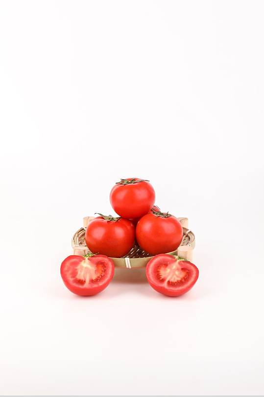新鲜番茄西红柿有机蔬菜食材摄影图片