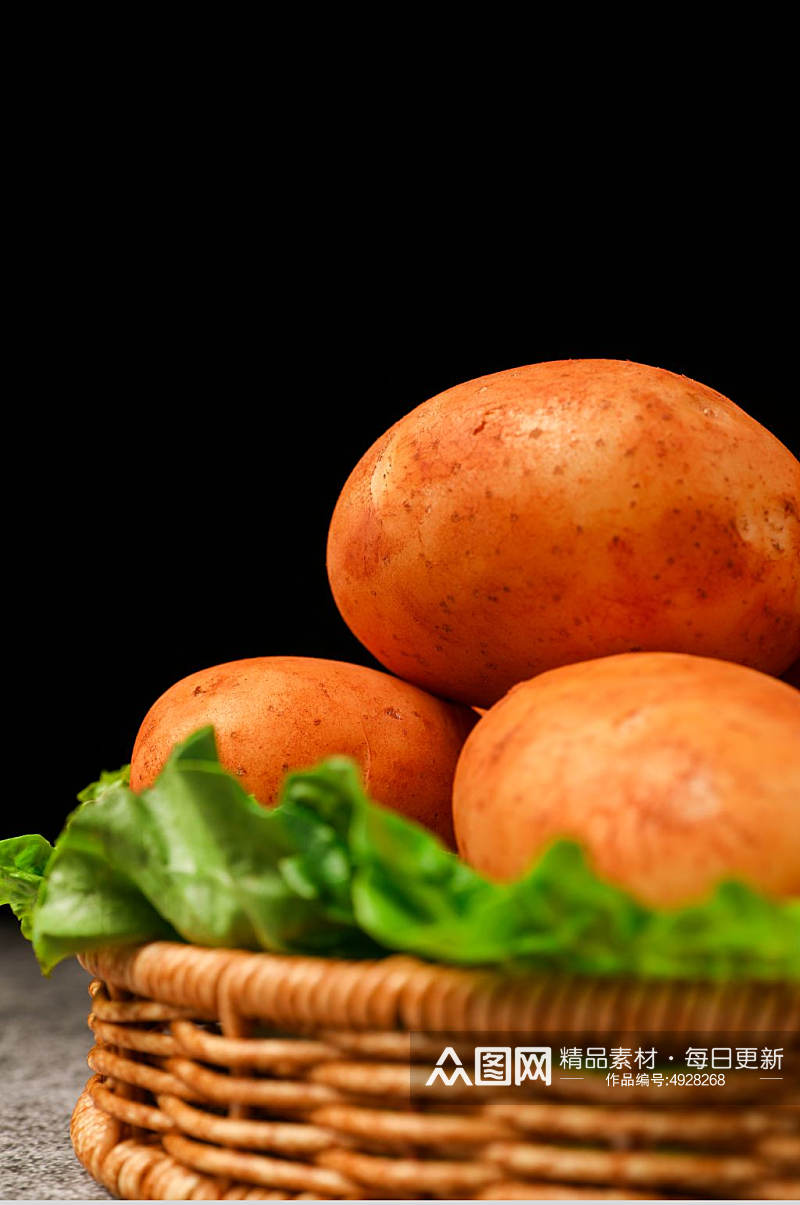 新鲜土豆马铃薯有机蔬菜食材摄影图片素材