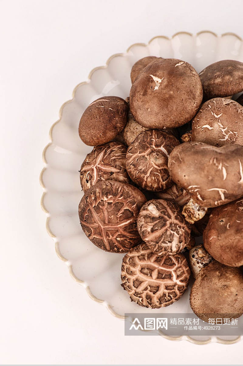 新鲜蘑菇香菇有机蔬菜食材摄影图片素材