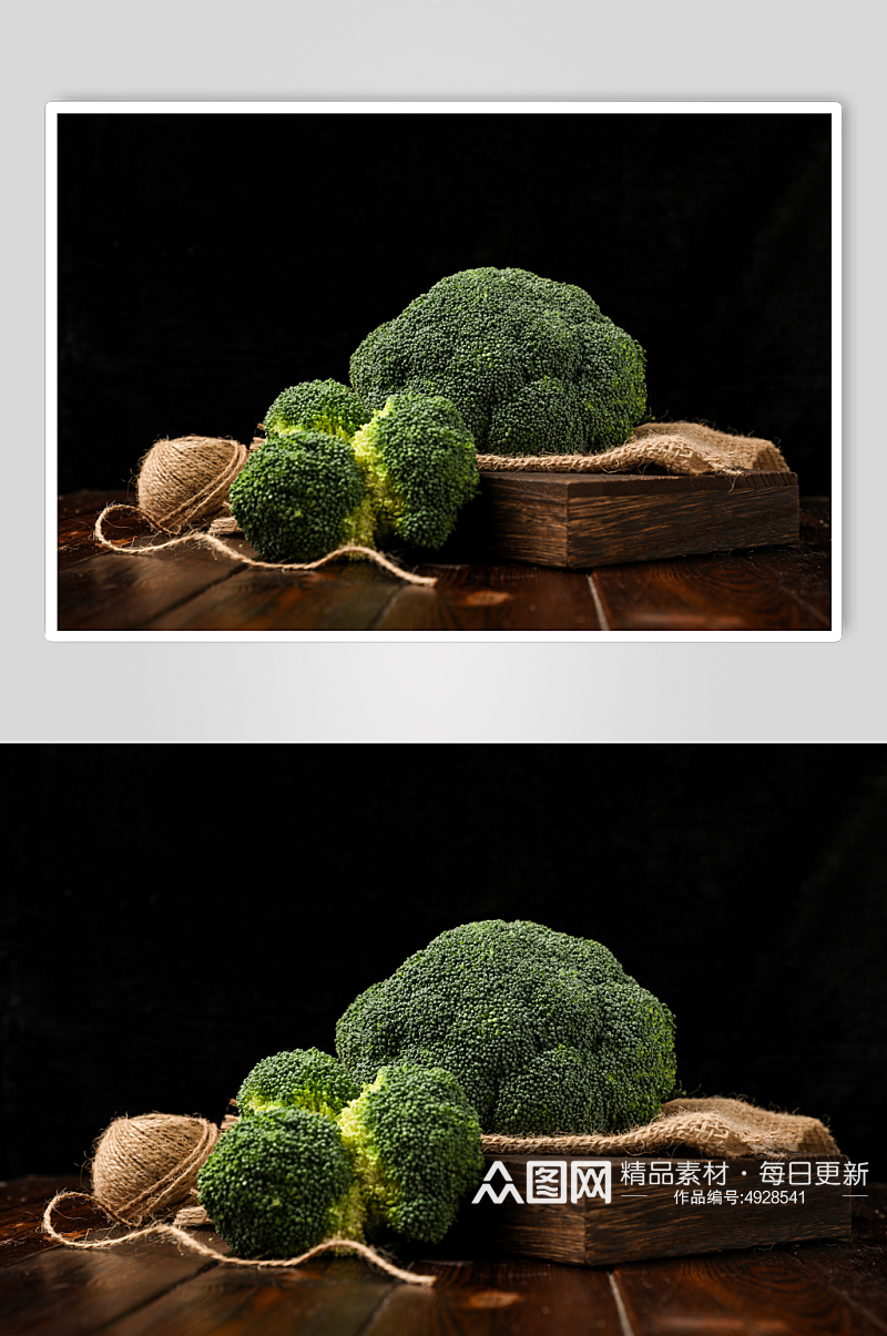 新鲜西蓝花花椰菜有机蔬菜食材摄影图片素材