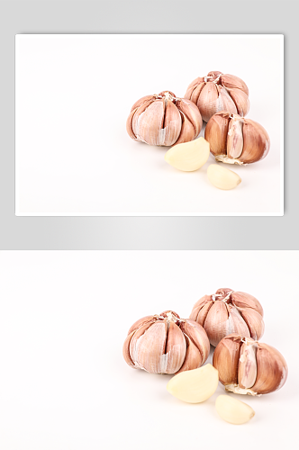 新鲜蒜头大蒜有机蔬菜食材摄影图片