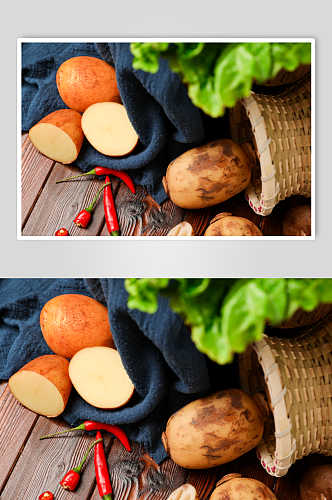 新鲜生菜有机蔬菜食材摄影图片
