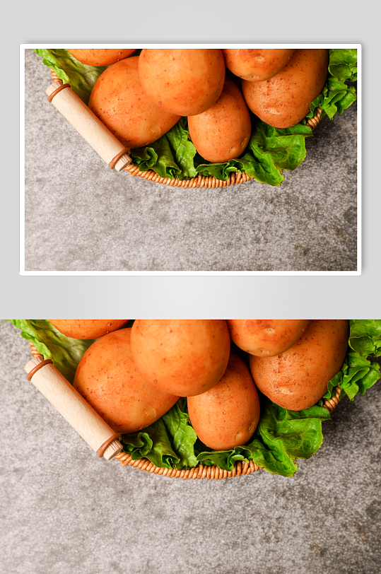 新鲜土豆马铃薯有机蔬菜食材摄影图片