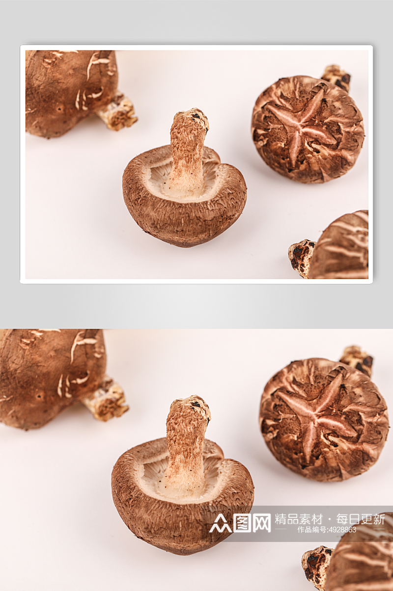 新鲜蘑菇香菇有机蔬菜食材摄影图片素材