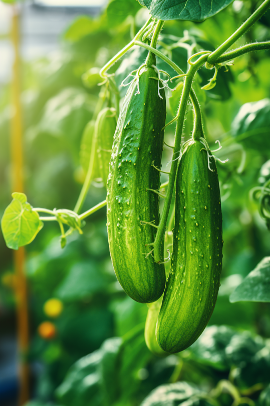 AI数字艺术大棚蔬菜农业农产品摄影图