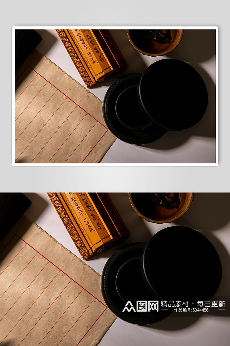 书法用具琴棋书画元素摄影图片素材