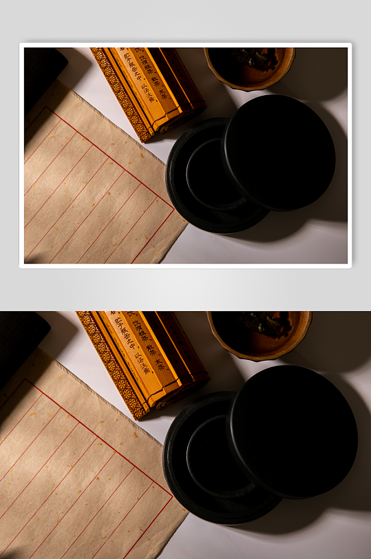 书法用具琴棋书画元素摄影图片