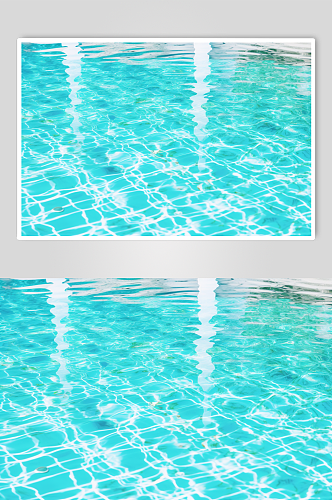 AI数字艺术游泳池光线反射水波背景图