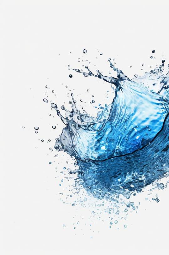 AI数字艺术创意水滴水花液体飞溅模型元素
