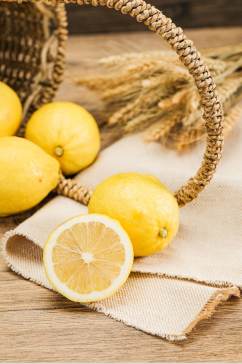 新鲜切片柠檬黄柠檬水果鲜果摄影图片