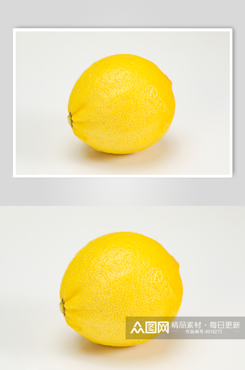 新鲜柠檬黄柠檬水果鲜果摄影图片素材