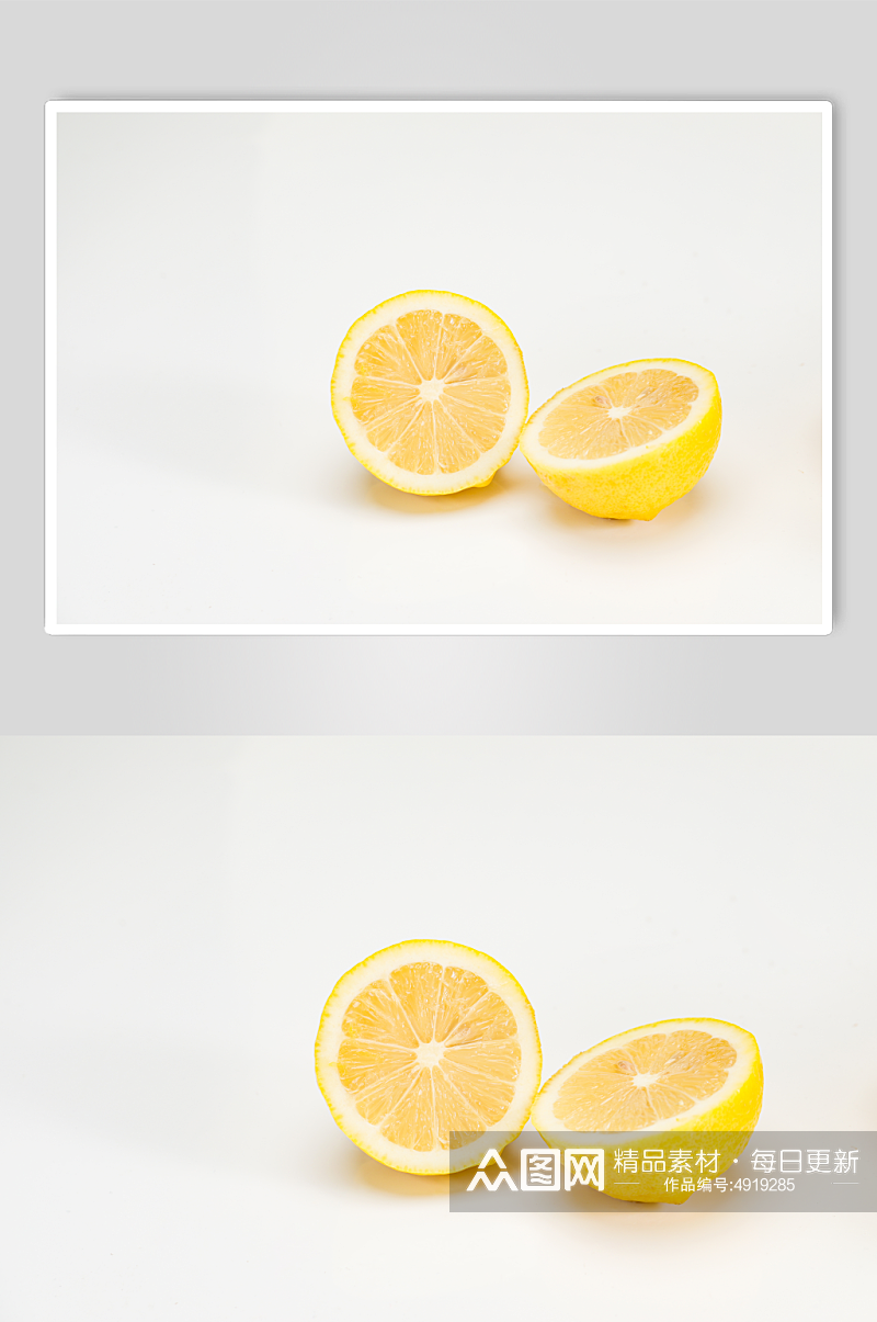 新鲜柠檬黄柠檬水果鲜果摄影图片素材