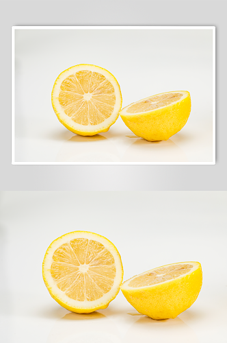 新鲜柠檬黄柠檬水果鲜果摄影图片