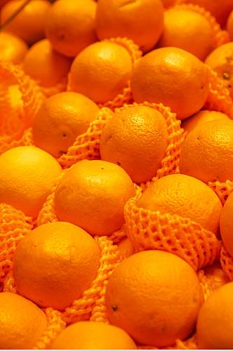超市新鲜橙子水果鲜果摄影图片