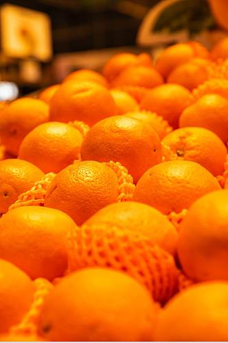超市新鲜橙子水果鲜果摄影图片