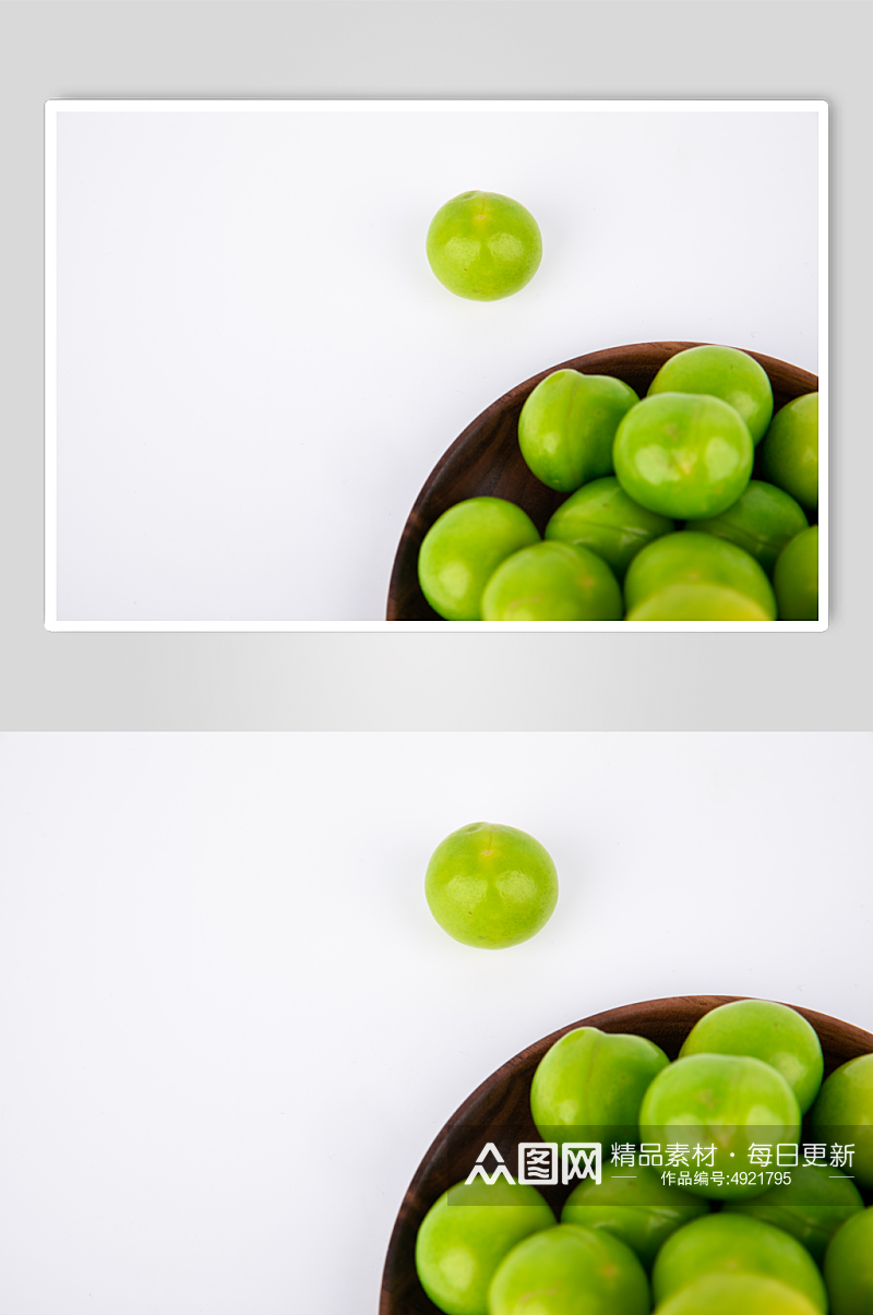 新鲜青李子水果鲜果摄影图片素材
