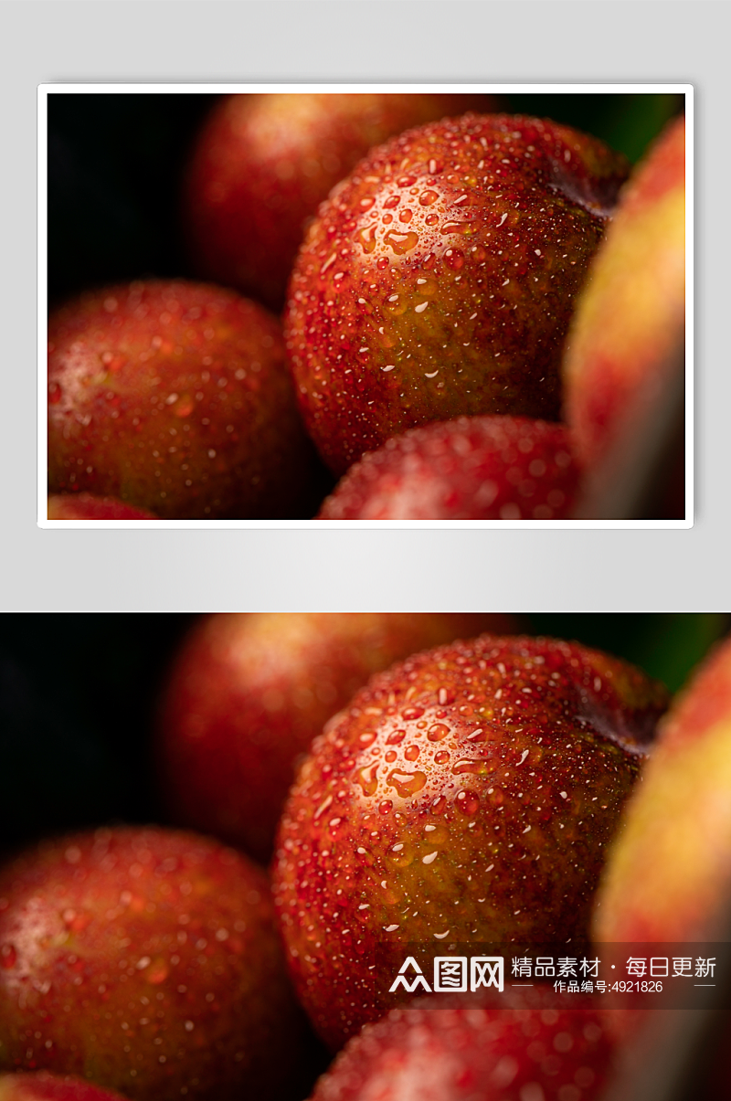 新鲜红布林李子水果鲜果摄影图片素材