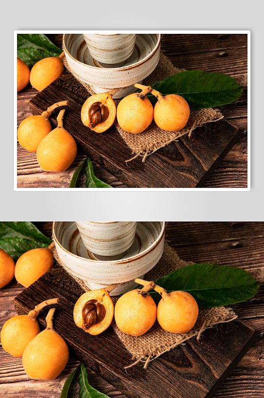 枇杷芦橘水果鲜果摄影图片