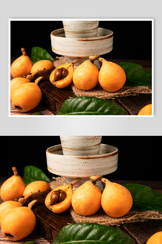枇杷芦橘水果鲜果摄影图片