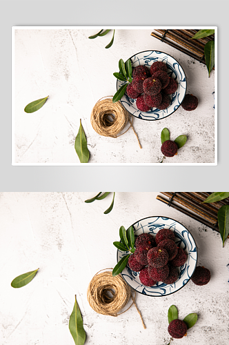 新鲜杨梅圣生梅水果鲜果摄影图片