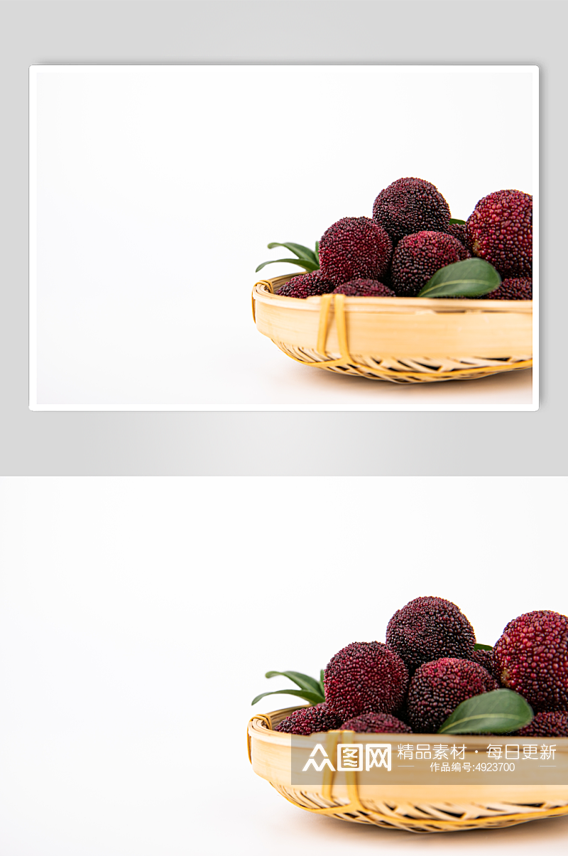 新鲜杨梅圣生梅水果鲜果摄影图片素材