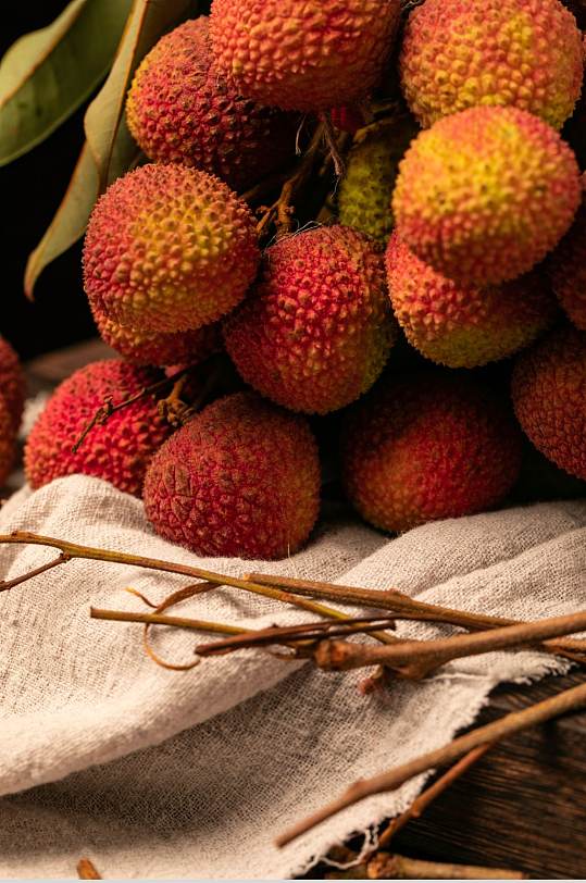 新鲜清新荔枝夏季水果食物摄影图片-众图网