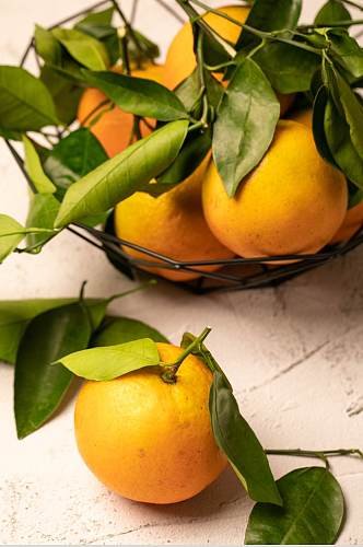新鲜清新夏橙夏季水果食物摄影图片
