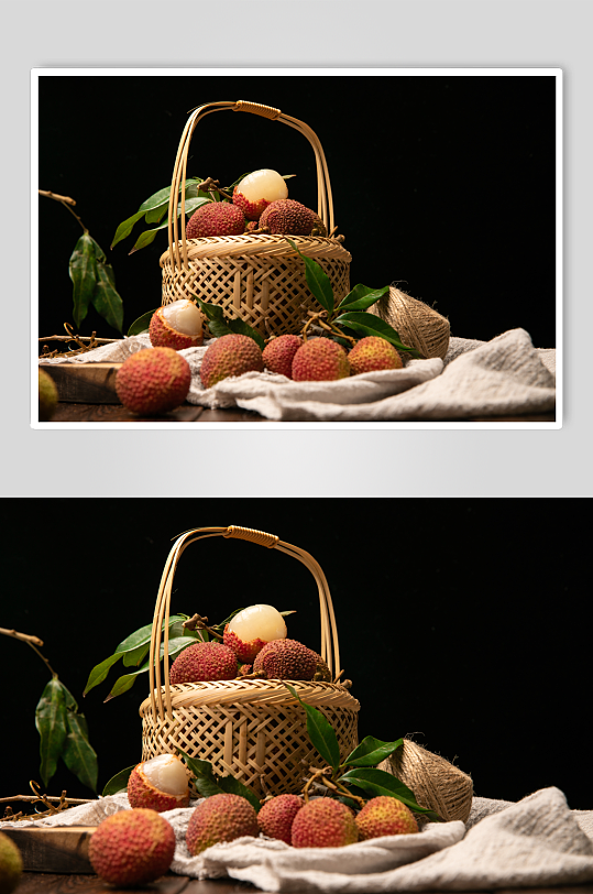 新鲜清新荔枝夏季水果食物摄影图片-众图网