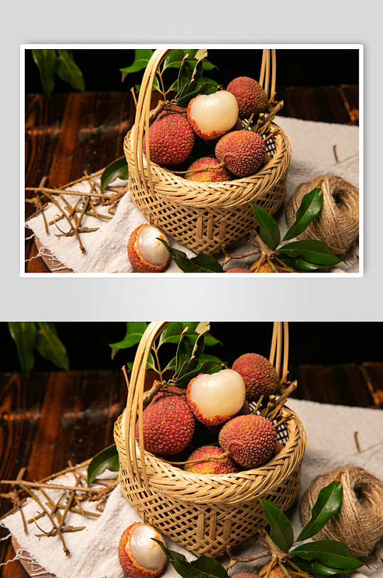 新鲜清新荔枝夏季水果食物摄影图片-众图网