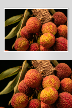 新鲜清新荔枝夏季水果食物摄影图片