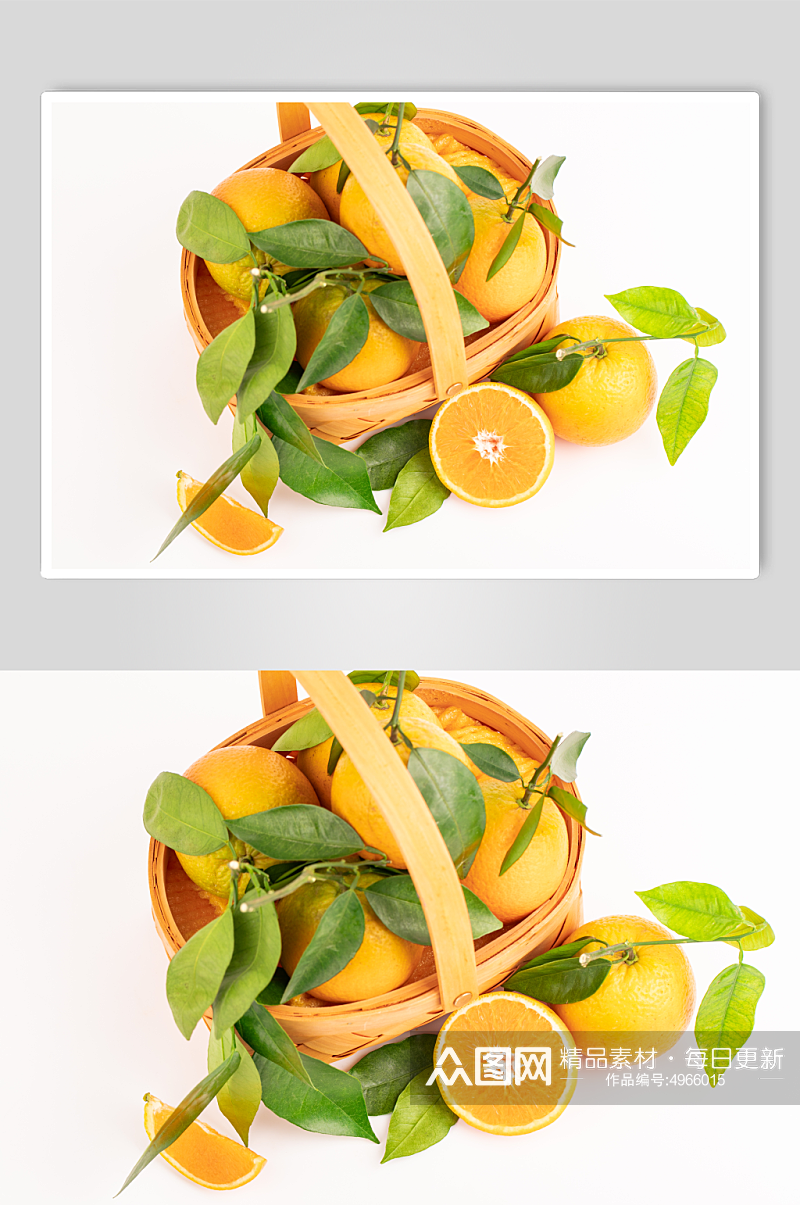 新鲜可口夏橙夏季水果摄影图片素材