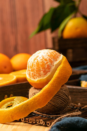 新鲜可口夏橙夏季水果摄影图片