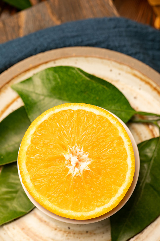 新鲜可口夏橙夏季水果摄影图片-众图网