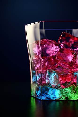 AI数字艺术清晰创意水果鸡尾酒饮品图片